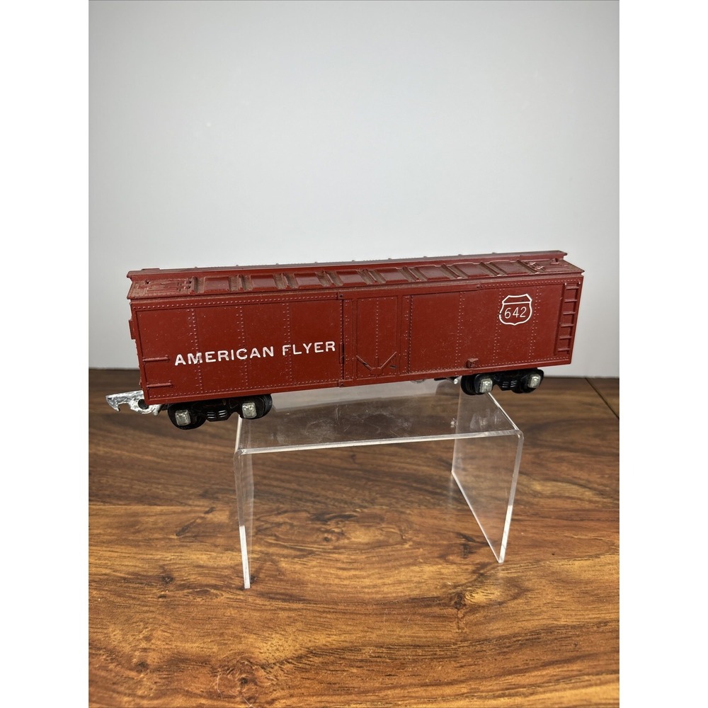 Vintage American Flyer 642 Box Car Red‎ AC Gilbert